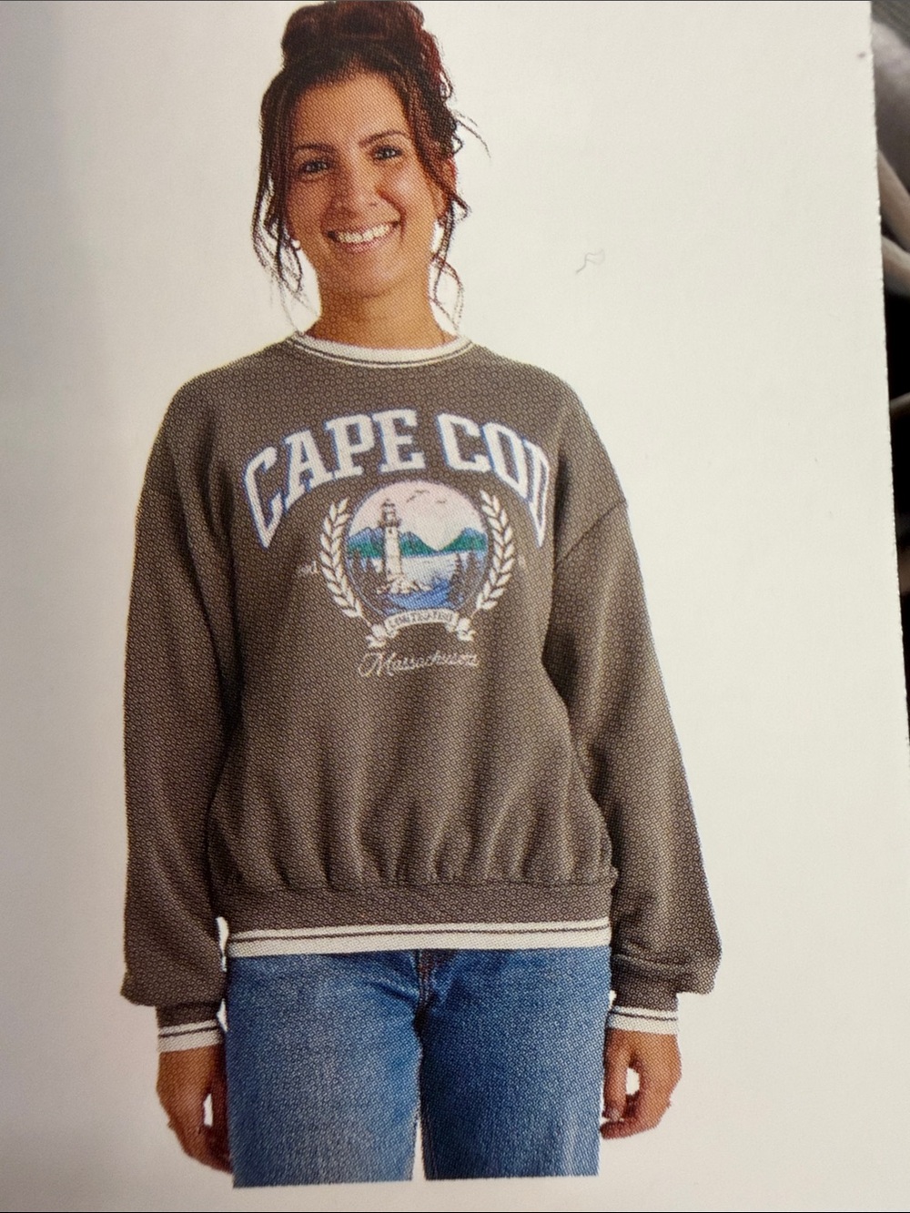Limited Too Cape Cod Graphic Crewneck Sweatshirt L NWT